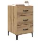 Preview: Nachttisch Artisan-Eiche 40 x 40,5 x 66 cm Holzwerkstoff