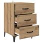 Preview: Nachttisch Artisan-Eiche 40 x 40,5 x 66 cm Holzwerkstoff