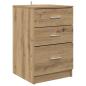 Preview: Nachttisch Artisan-Eiche 40 x 40 x 63 cm Holzwerkstoff