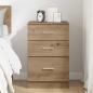 Preview: Nachttisch Artisan-Eiche 40 x 40 x 63 cm Holzwerkstoff