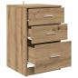 Preview: Nachttisch Artisan-Eiche 40 x 40 x 63 cm Holzwerkstoff