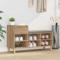 Preview: ARDEBO.de - Schuhschrank 102 x 36 x 60 cm Holzwerkstoff Artisan-Eiche
