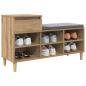 Preview: Schuhschrank 102 x 36 x 60 cm Holzwerkstoff Artisan-Eiche