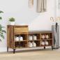 Preview: ARDEBO.de - Schuhschrank 102 x 36 x 60 cm Holzwerkstoff Altholz
