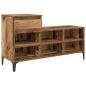 Preview: Schuhschrank 102 x 36 x 60 cm Holzwerkstoff Altholz
