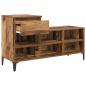 Preview: Schuhschrank 102 x 36 x 60 cm Holzwerkstoff Altholz