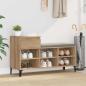 Preview: ARDEBO.de - Schuhschrank 102 x 36 x 60 cm Holzwerkstoff Artisan-Eiche