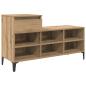 Preview: Schuhschrank 102 x 36 x 60 cm Holzwerkstoff Artisan-Eiche