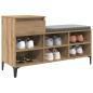 Preview: Schuhschrank 102 x 36 x 60 cm Holzwerkstoff Artisan-Eiche