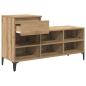 Preview: Schuhschrank 102 x 36 x 60 cm Holzwerkstoff Artisan-Eiche