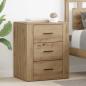 Preview: ARDEBO.de - Nachttisch Artisan-Eiche 35 x 50 x 60 cm Holzwerkstoff