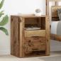 Preview: ARDEBO.de - Nachttisch Altholz 35 x 50 x 60 cm Holzwerkstoff