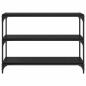 Preview: Bücherregal Schwarz Eichen-Optik 100 x 33 x 70,5 cm