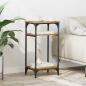 Preview: ARDEBO.de - Beistelltisch Altholz 40 x 30 x 75 cm Holzwerkstoff