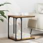 Preview: ARDEBO.de - Beistelltisch Altholz 50 x 35 x 52 cm Holzwerkstoff