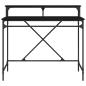 Preview: Schreibtisch Schwarz Eichen-Optik 100 x 50 x 90 cm