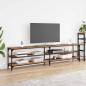 Preview: ARDEBO.de - TV-Schränk 200 x 30 x 50 cm Altholz Verbundholz und Eisen
