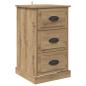 Preview: Nachttisch Artisan-Eiche 39 x 39 x 67,5 cm Holzwerkstoff