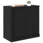 Preview: Sideboard 70 x 35,5 x 67,5 cm Schwarz Eichen-Optik