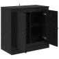 Preview: Sideboard 70 x 35,5 x 67,5 cm Schwarz Eichen-Optik