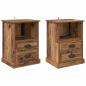Preview: Nachttisch 2 stk. Altholz 36 x 43 x 60 cm Holzwerkstoff