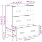 Preview: Kommode mit Schubladen Altholz 69,5 x 34 x 90 cm Holzwerkstoff