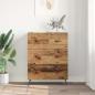 Preview: Kommode mit Schubladen Altholz 69,5 x 34 x 90 cm Holzwerkstoff