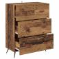 Preview: Kommode mit Schubladen Altholz 69,5 x 34 x 90 cm Holzwerkstoff