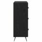 Preview: Kommode Schwarze Eiche 69,5 x 34 x 90 cm Holzwerkstoff