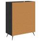 Preview: Kommode Schwarze Eiche 69,5 x 34 x 90 cm Holzwerkstoff