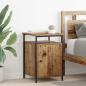 Preview: ARDEBO.de - Nachttisch Altholz 40 x 42 x 60cm Holzwerkstoff