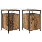 Preview: Nachttisch 2 Stk. Altholz 40 x 42 x 60cm Holzwerkstoff