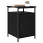 Preview: Nachttisch 2 Stk. Schwarz Eichen-Optik 40 x 42 x 60cm
