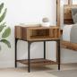 Preview: ARDEBO.de - Nachttisch Altholz 40 x 40 x 50 cm Holzwerkstoff