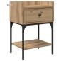 Preview: Nachttisch Artisan-Eiche 40 x 29 x 60 cm Holzwerkstoff