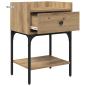 Preview: Nachttisch Artisan-Eiche 40 x 29 x 60 cm Holzwerkstoff