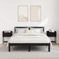 Preview: Nachttisch 2 Stk. Schwarz Eichen-Optik 40 x 29 x 60 cm