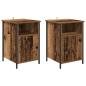 Preview: Nachttisch 2 Stk. Altholz 40 x 42 x 60 cm Holzwerkstoff
