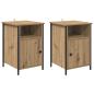 Preview: Nachttisch 2 Stk. Artisan-Eiche 40 x 42 x 60 cm Holzwerkstoff