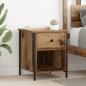 Preview: ARDEBO.de - Nachttisch Altholz 40 x 42 x 50 cm Holzwerkstoff