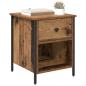 Preview: Nachttisch Altholz 40 x 42 x 50 cm Holzwerkstoff