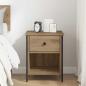 Preview: Nachttisch Artisan-Eiche 40 x 42 x 50 cm Holzwerkstoff