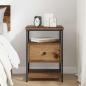 Preview: Nachttisch Altholz 40 x 42 x 56 cm Holzwerkstoff