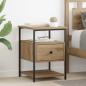 Preview: ARDEBO.de - Nachttisch Artisan-Eiche 40 x 42 x 56 cm Holzwerkstoff