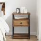 Preview: Nachttisch Altholz 40 x 42 x 55 cm Holzwerkstoff