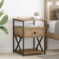 Preview: ARDEBO.de - Nachttisch Artisan-Eiche 40 x 42 x 55 cm Holzwerkstoff