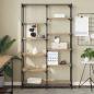 Preview: Regal 9 Ebenen 100 x 32 x 170 cm Holzwerkstoff Artisan-Eiche