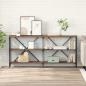 Preview: ARDEBO.de - Konsolentisch Altholz 160 x 30 x 75 cm Holzwerkstoff