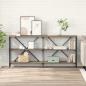 Preview: ARDEBO.de - Konsolentisch Artisan-Eiche 160 x 30 x 75 cm Holzwerkstoff