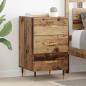 Preview: ARDEBO.de - Nachttisch Altholz 40 x 40 x 66 cm Holzwerkstoff